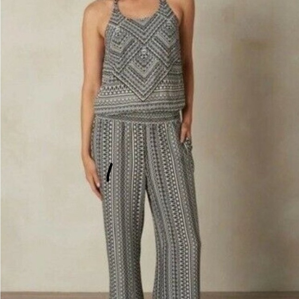 Prana Tribal Print Jumpsuit Sz S